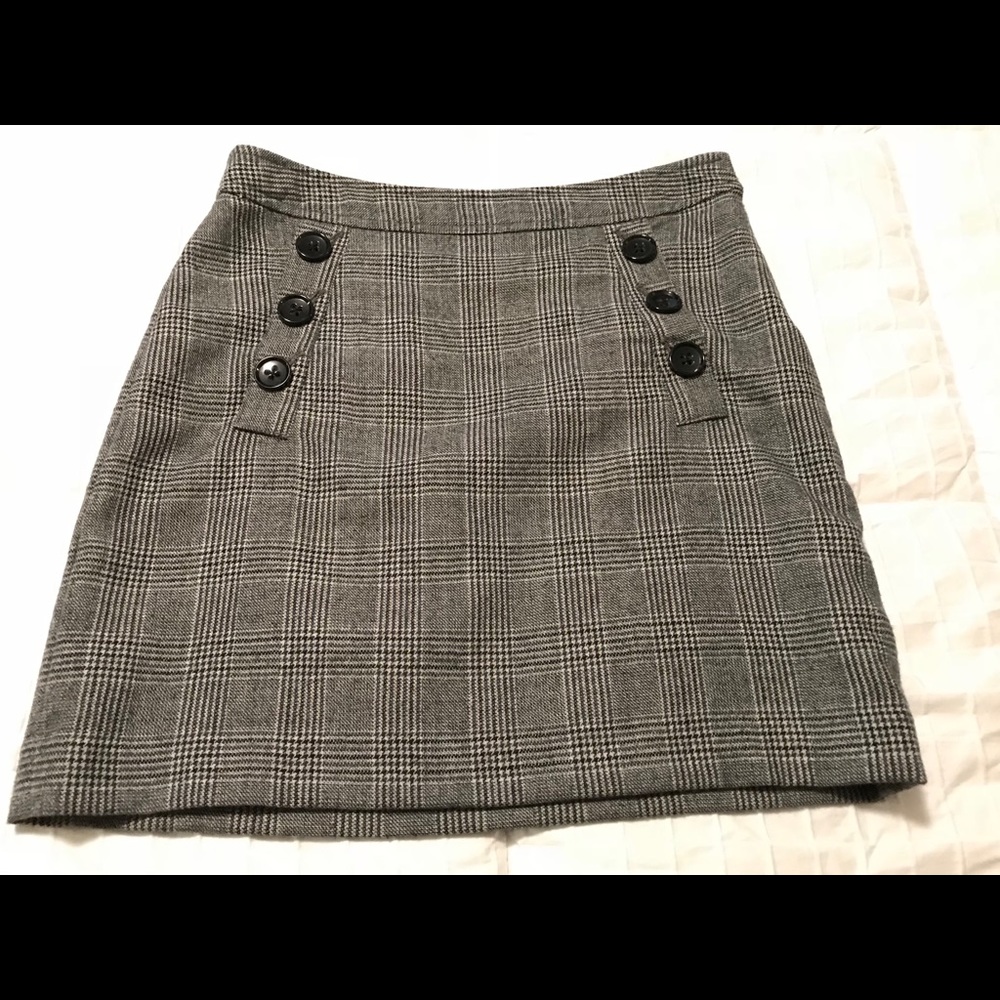 Plaid mini skirt